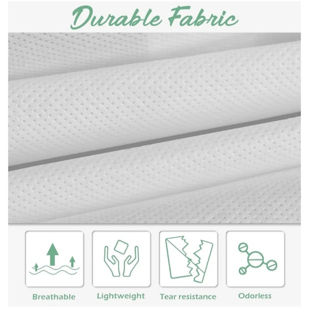 White Garment Travel Bag with Clear Window - Protective Dress Cover - Picture 5 of 5